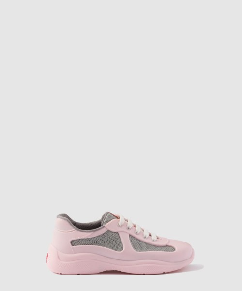 [PRADA-프라다]고무 및 자전거 원단 스니커즈 4E6500