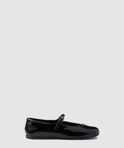 [PRADA-프라다]나플락 페이턴트 가죽 발레리나 1F798N