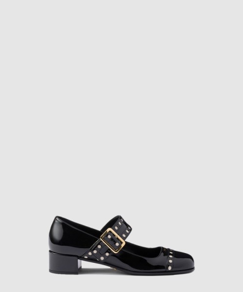 [PRADA-프라다]페이턴트 메리제인 펌프스 1I816N