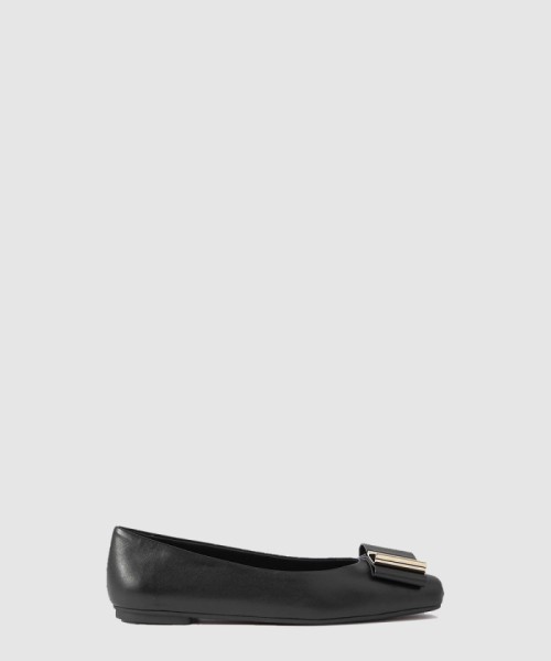 [FERRAGAMO-페레가모]더블 보우 발레리나 플랫 01G255