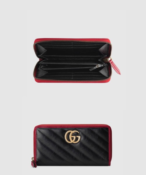 [GUCCI-구찌]GG 마몽 아웃라인 지퍼월렛 573810