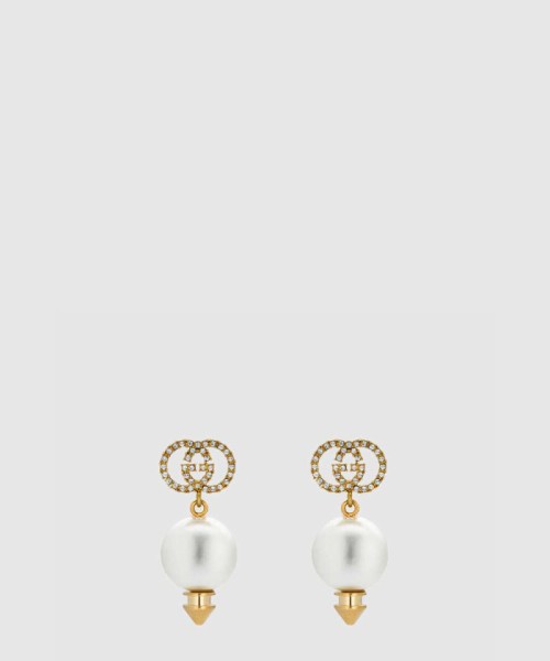 [GUCCI-구찌]인터로킹 G 진주 귀걸이 582822