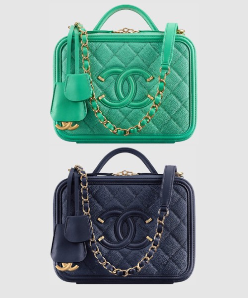 [CHANEL-샤넬]베니티 코스메틱 미듐 원톤 A93343