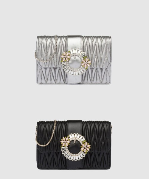 [MIUMIU-미우미우]마테라쎄 플라워 미니백 5BH095