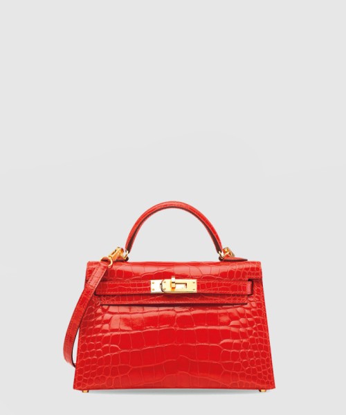 [HERMES-에르메스]미니 켈리백 크로커