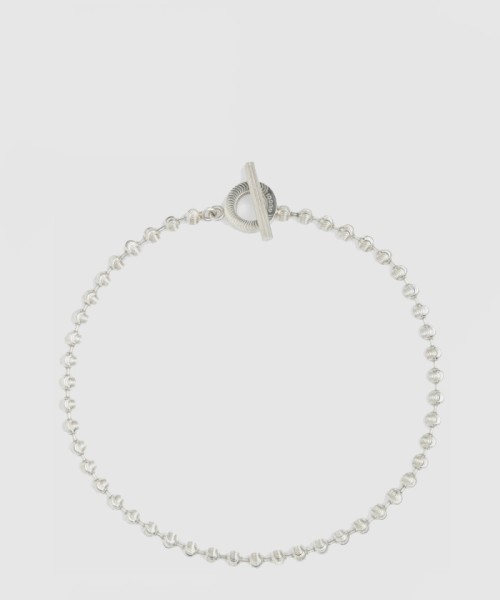 [GUCCI-구찌]실버 볼 체인 목걸이 602736