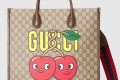 [GUCCI-구찌]구찌 체리 프린트 미듐 토트백 703264