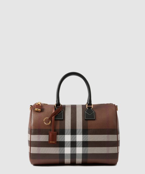 [BURBERRY-버버리]체크 볼링백 미듐 80523481