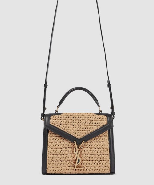 [SAINT LAURENT-생로랑]카산드라 탑핸들백 라피아 미니 623930