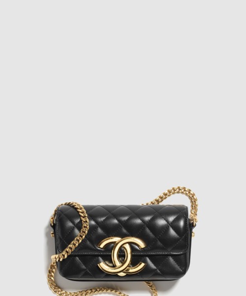 [CHANEL-샤넬]체인 플랩 폰 홀더 AP3207