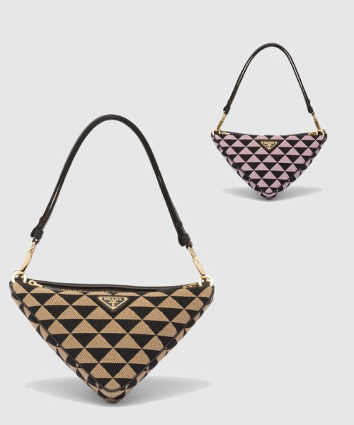 [PRADA-프라다]심볼 레더 패브릭 미니백 1BC176