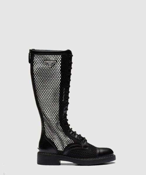[PRADA-프라다]브러시드 메쉬 부츠 1W907M