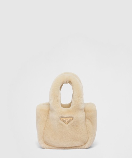 [PRADA-프라다]시어링 미니 핸드백 1BA349
