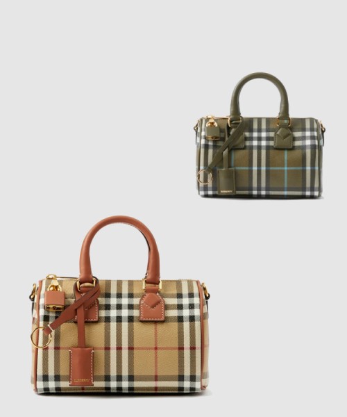 [BURBERRY-버버리]미니 체크 볼링백 80713571