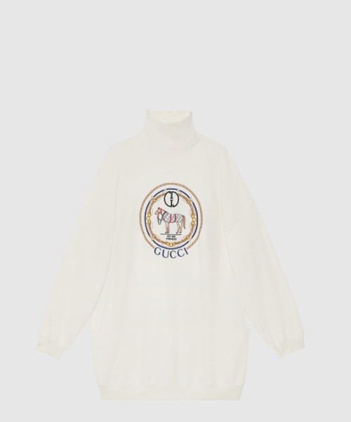 [GUCCI-구찌]장식 자수 니트 맨투맨 760367