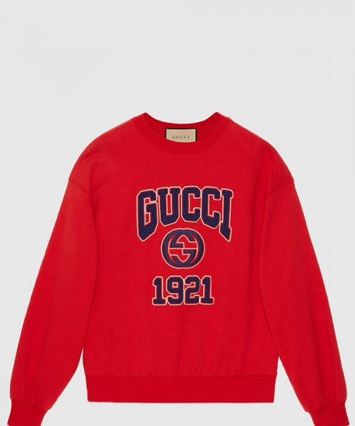 [GUCCI-구찌]자수 코튼 저지 스웨트셔츠 768530