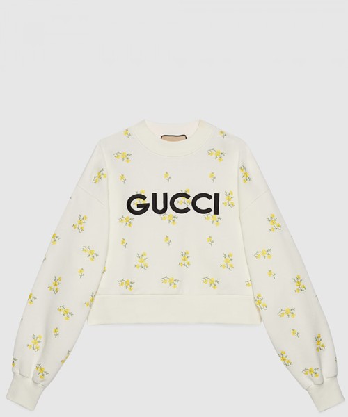 [GUCCI-구찌]자수 코튼 스웨트셔츠 765385