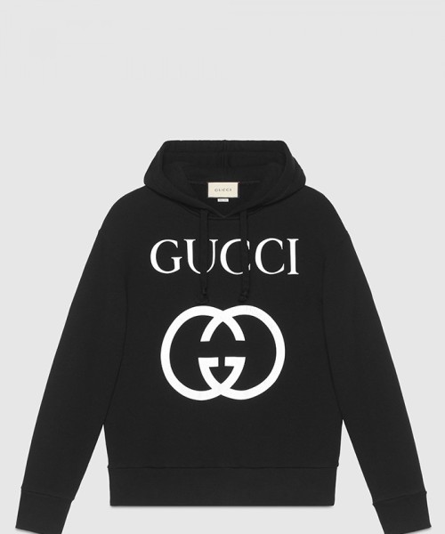 [GUCCI-구찌]인터로킹 G 디테일의 후드 스웨트셔츠 475374