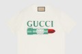 [GUCCI-구찌]구찌 립스틱 프린트 코튼 티셔츠 717422
