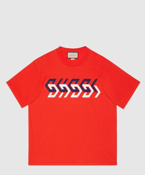 [GUCCI-구찌]미러 프린트 코튼 저지 티셔츠 616036