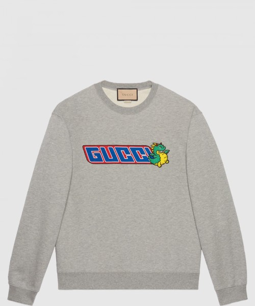 [GUCCI-구찌]자수 코튼 저지 스웨트셔츠 770916