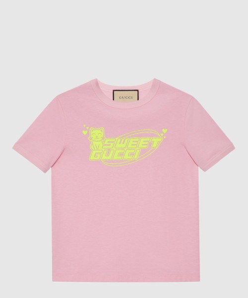 [GUCCI-구찌]코튼 저지 티셔츠 723566