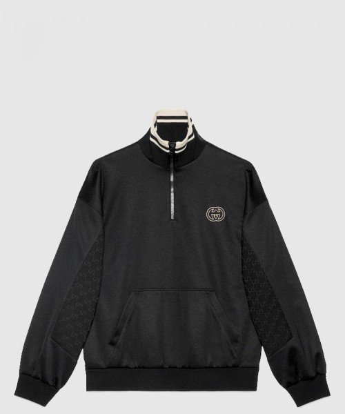 [GUCCI-구찌]테크니컬 저지 하프 지퍼 재킷 768614