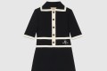 [GUCCI-구찌]울 GG 피케 자카드 폴로 드레스 681306