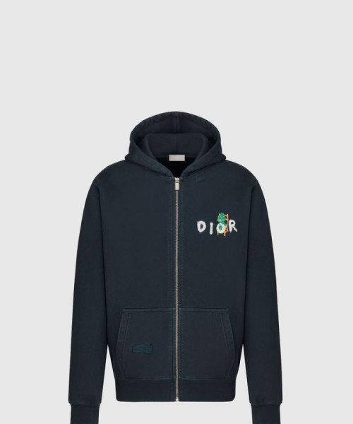 [DIOR-디올]지퍼 후드 스웨트셔츠 413J6
