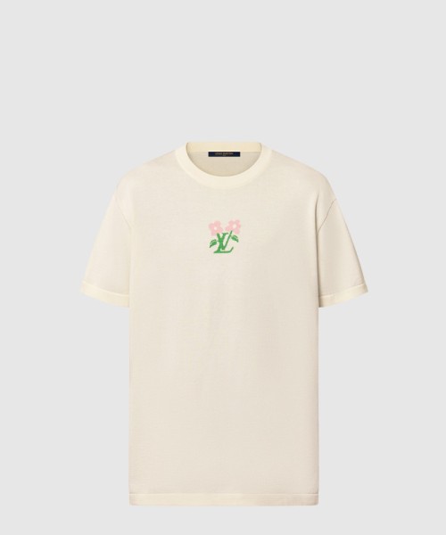 [LOUIS VUITTON-루이비통]쇼트 슬리브드 코튼 니티드 크루넥 1AFRDI