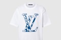 [LOUIS VUITTON-루이비통]쇼트 슬리브드 코튼 크루넥 1AFANA
