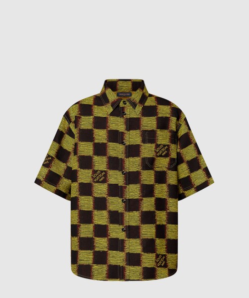 [LOUIS VUITTON-루이비통]쇼트 슬리브드 프린티드 코튼 셔츠 1AFAW9