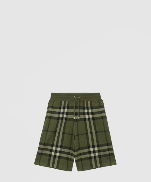 [BURBERRY-버버리]체크 실크 울 쇼츠 80431561