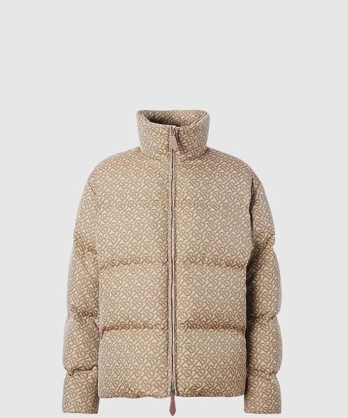 [BURBERRY-버버리]모노그램 모티프 자카드 구스 다운 패딩 80585421