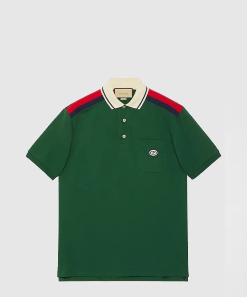[GUCCI-구찌]인터로킹 G 코튼 폴로 737656