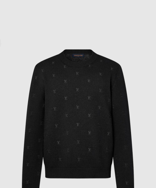 [LOUIS VUITTON-루이비통]엠브로이더드 시그니처 메리노 크루넥 1AFIXC