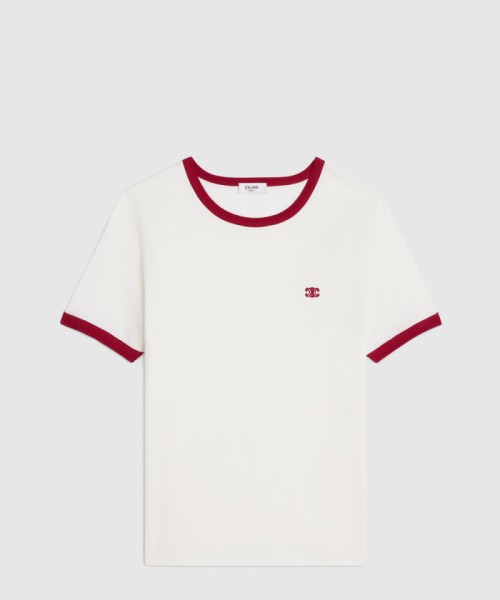 [CELINE-셀린느]트리옹프 티셔츠 코튼 저지 오프 2X92K6