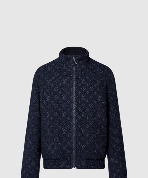 [LOUIS VUITTON-루이비통]모노그램 울 부클레 지퍼 블루종 1ABNQG