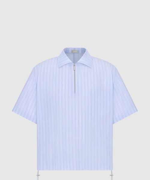 [DIOR-디올]반소매 지퍼 셔츠 413C5