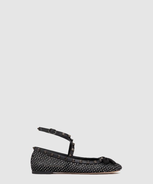 [VALENTINO-발렌티노]스터드 디테일 발레리나