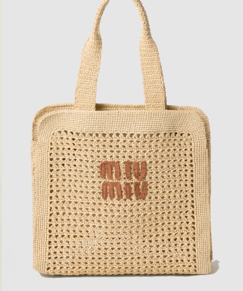 [MIUMIU-미우미우]패브릭 토트백 5BG230