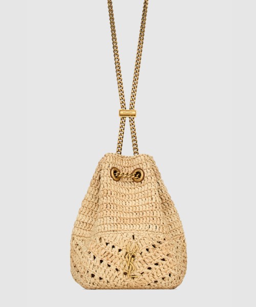 [SAINT LAURENT-생로랑]라피아 소재의 미니 JOE 774297