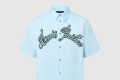 [LOUIS VUITTON-루이비통]엠브로이더드 쇼트 슬리브드 코튼 셔츠 1AFRLP