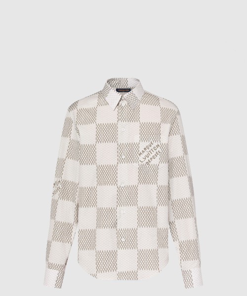 [LOUIS VUITTON-루이비통]다미에 롱 슬리브드 클래식 코튼 셔츠 1AFJDA