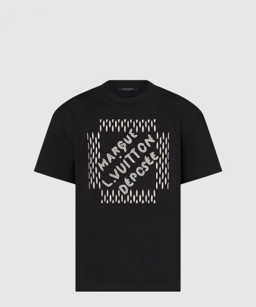 [LOUIS VUITTON-루이비통]엠브로이더드 시그니처 코튼 티셔츠 1AFJFI