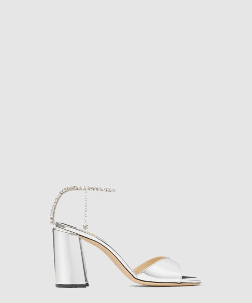 [JIMMY CHOO-지미추]Saeda Sandal Block Heel 85