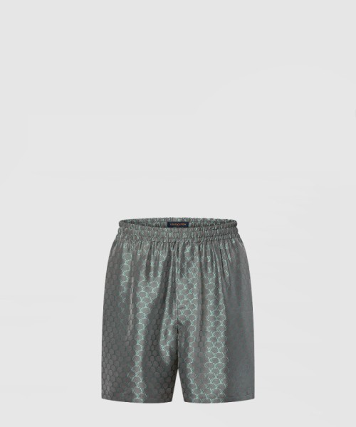 [LOUIS VUITTON-루이비통]드로스트링 자카드 실크 블렌드 쇼츠 1AFRKG