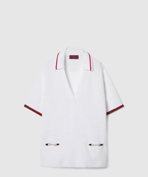 [GUCCI-구찌]크로쉐 이펙트 코튼 드레스 786419