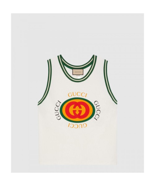 [GUCCI-구찌]플라워 코튼 톱 742519