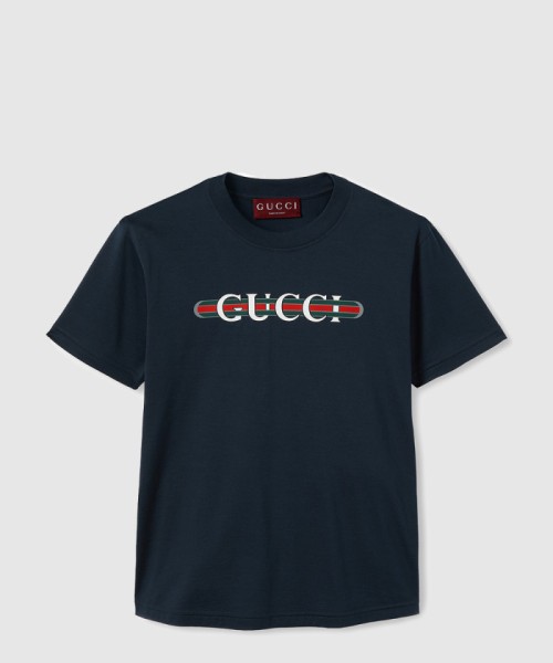 [GUCCI-구찌]프린트 코튼 저지 티셔츠 787299
